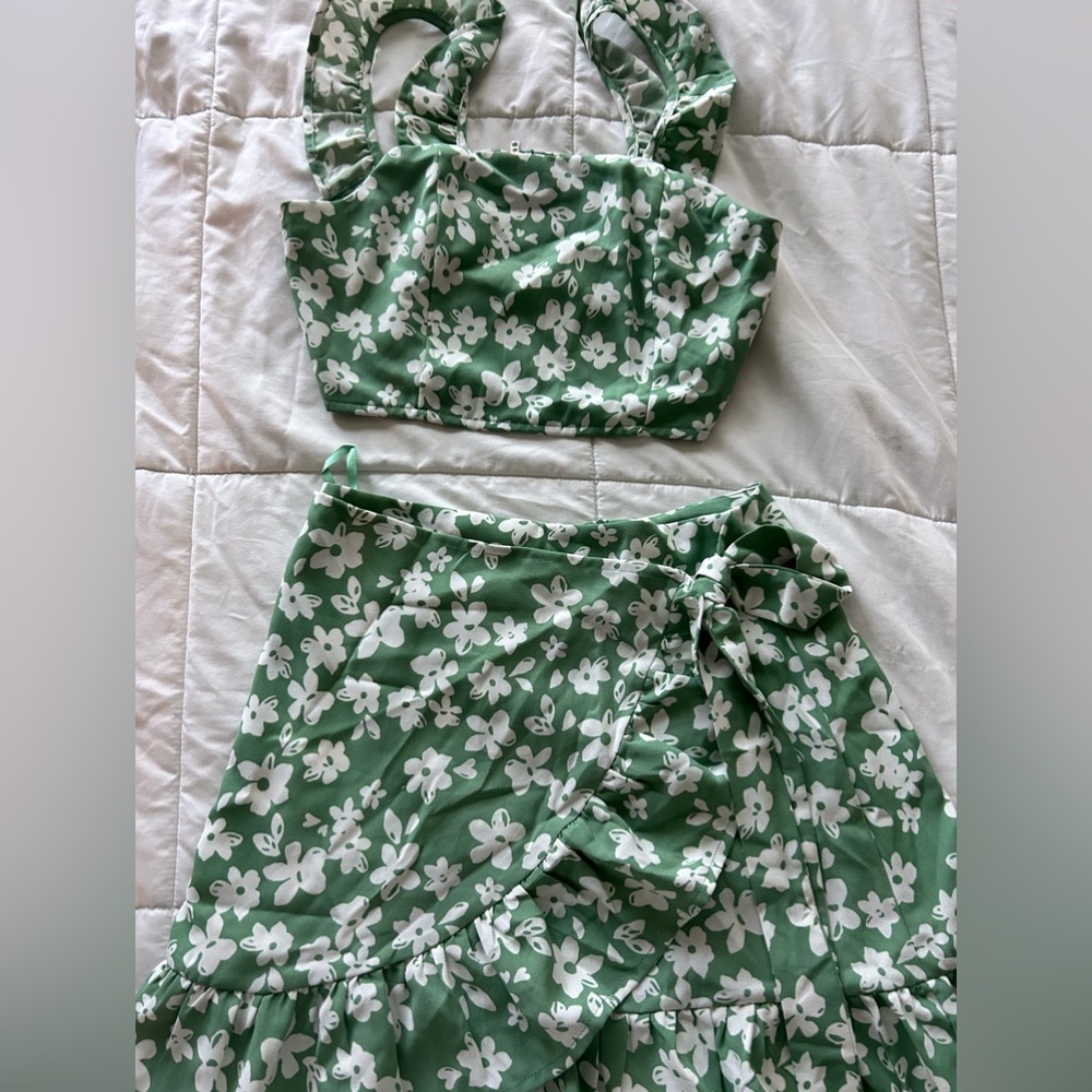 Pink Lily Floral Matching Set